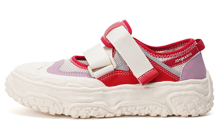 Joy&Mario Textile, Synthetic Leather Low top Sports Casual Shoes Women's