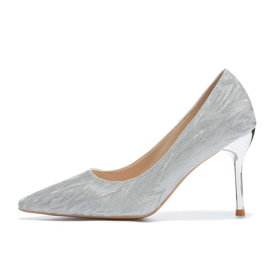 Medd Bowknot French Bright Crystal Wedding Shoes High Heels 6cm8cm Women's