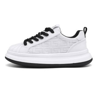 JANECO Mesh, Leather Low top Casual Shoes Men's