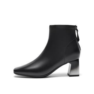 Joypeace The Winter Night Gradually Warms Sheepskin Ankle Boots 6CM Women's