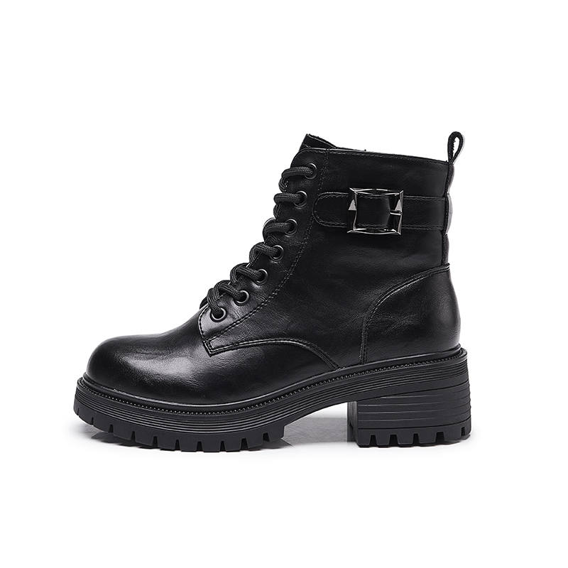 GONGNIUMEILI Short Combat Boots Women's