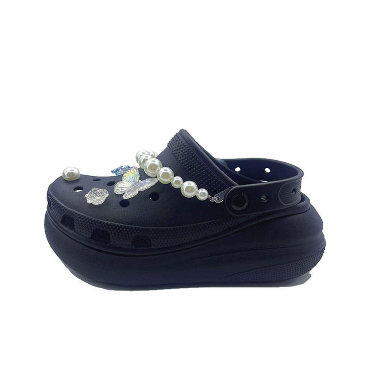 Crocs Crocs Crystal Butterfly Aroma EVA Clogs Unisex Black