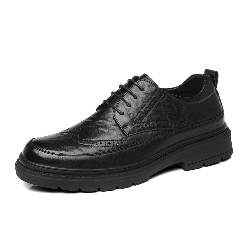 POPULAR ROUSE PR Cow Split Leather Casual Shoes Men's