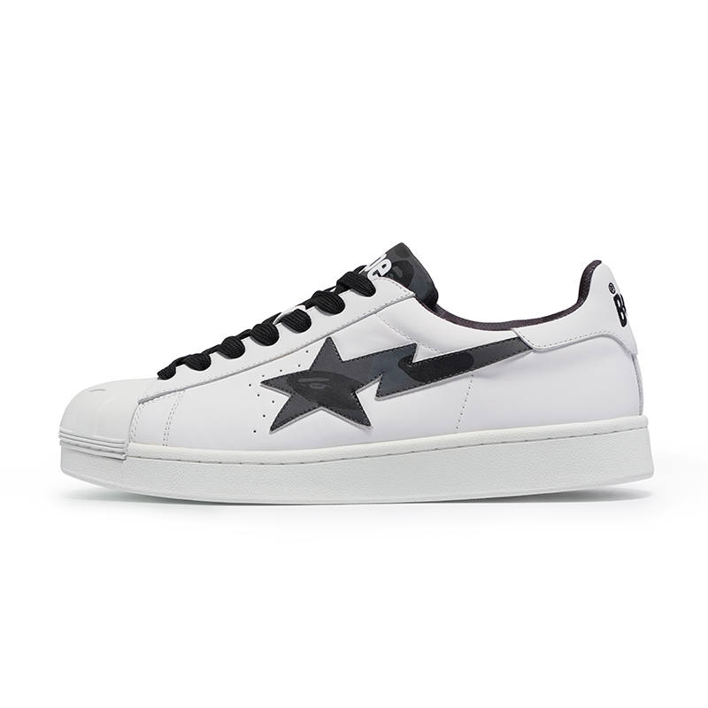 A BATHING APE BAPE A BATHING APE Skull Sta White Navy