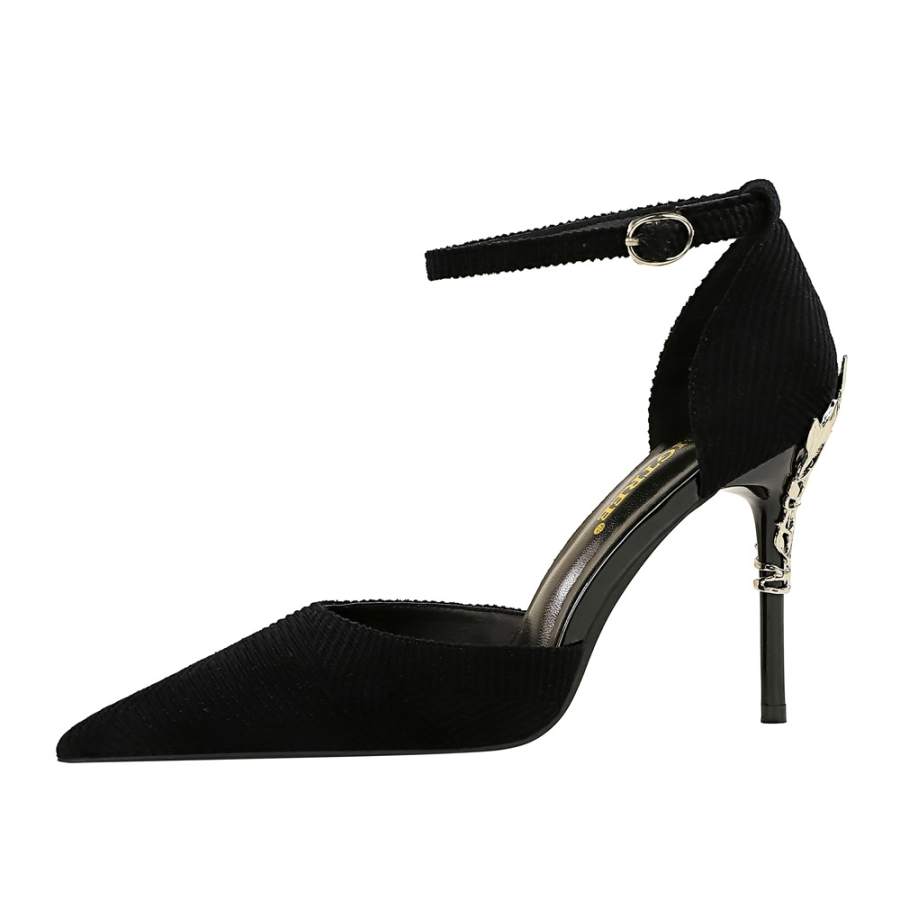 QITUMAUL Slim Heel High Heels 10cm Women's