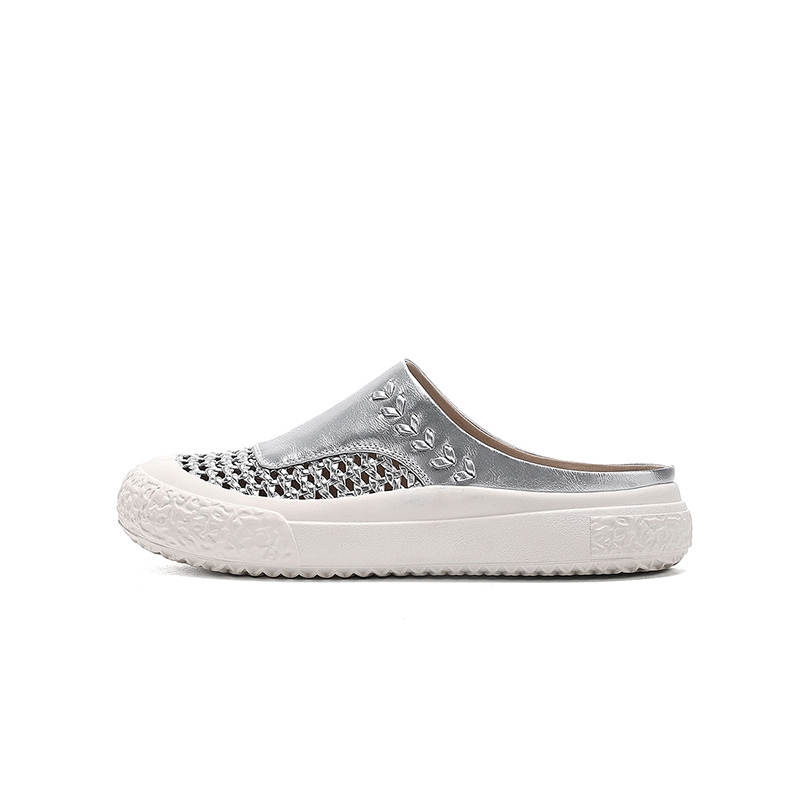 DAPHNE Rubber Sole Abrasion Resistant Abrasion Resistant Closed Toe Slippers Women's