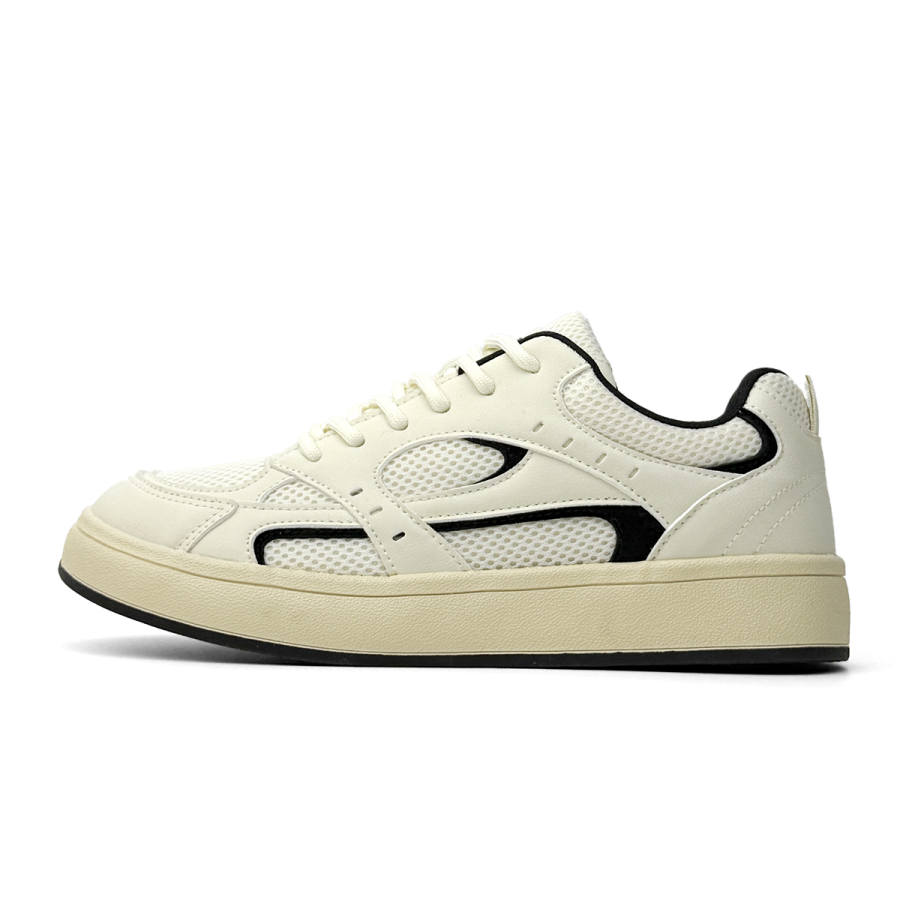 VASIBAEN Coverage Cushioning Coverage Cushioning Low top Skateboard Shoes Men's Beige Black