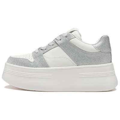 Le Saunda Top Grain Cow Leather Height Increasing Height Increasing Low top Skateboard Shoes Women's