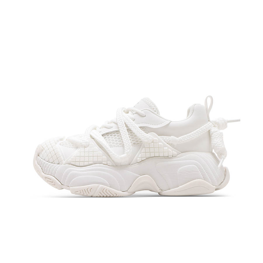 C°BANNER C°BANNER Textile, Synthetic Leather Cushioning Coverage Support Height Increasing Low top Chunky Sneakers Women's