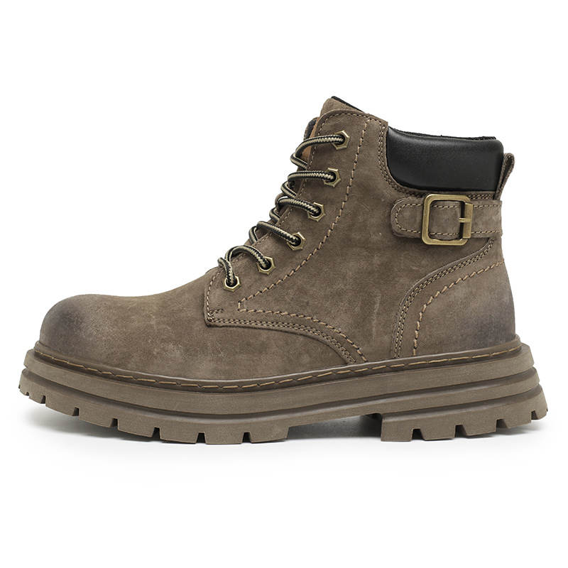 DAISHUTOU DAISHUTOU Split Pig Leather Crew Combat Boots Unisex