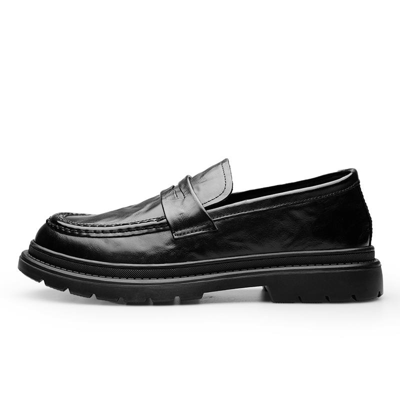 PARDASAUL Cow Leather Casual Shoes Men's Black