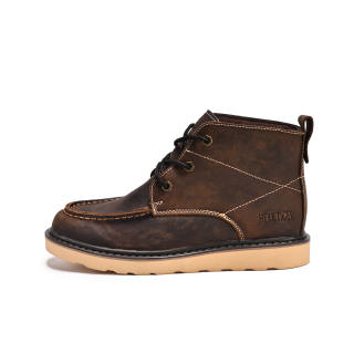 HERR TIGER Work Boots Men's Dark Brown
