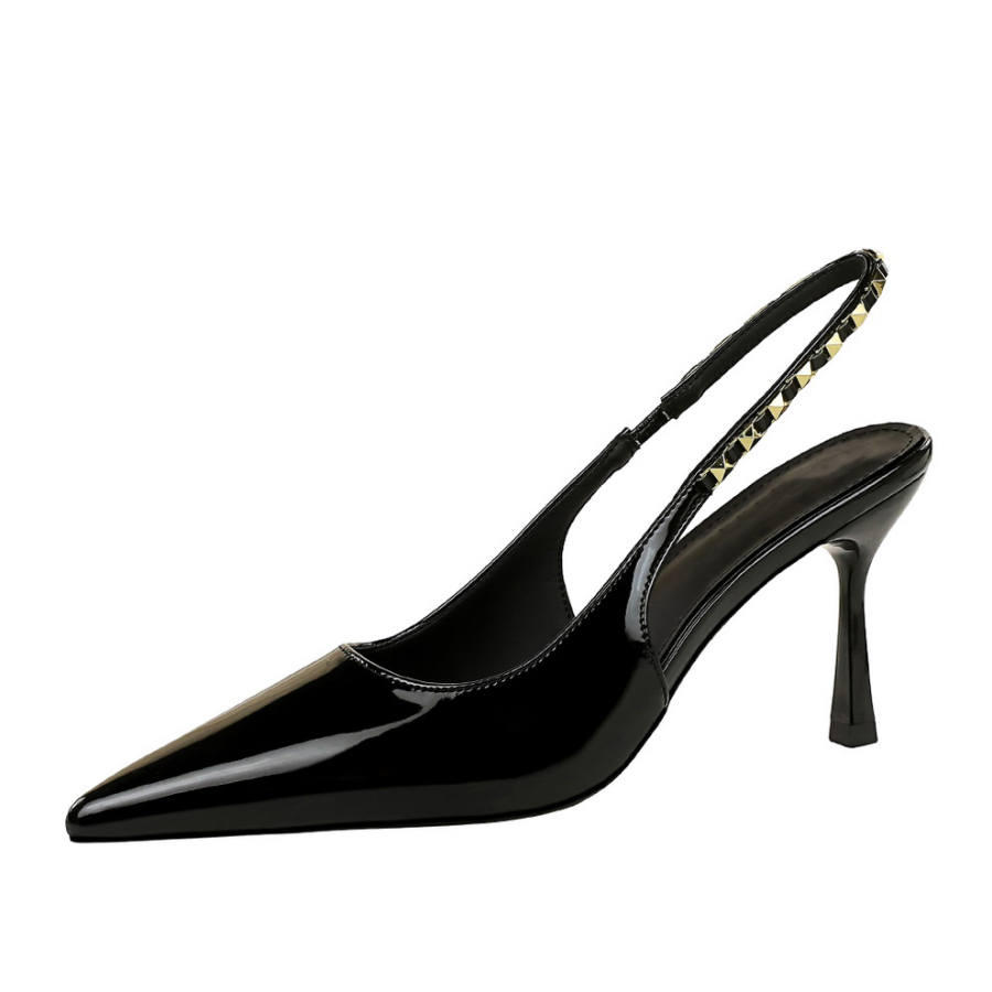 YAFEI XUANYU Microfiber Leather Slim Heel High Heels Women's