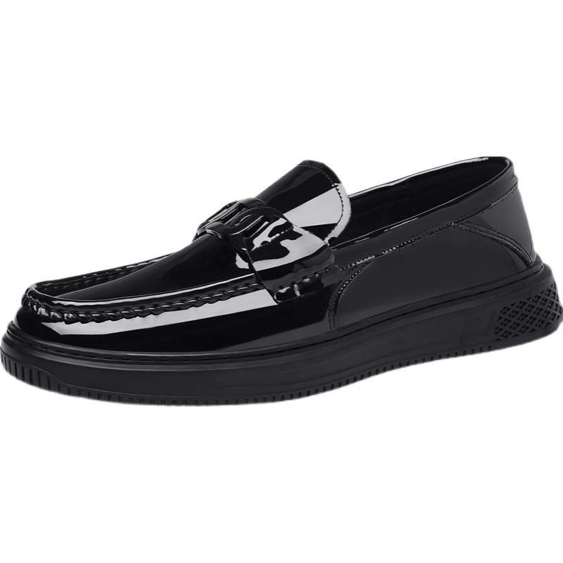 KACHILANG KACHILANG Cow Split Leather Loafers Men's Black