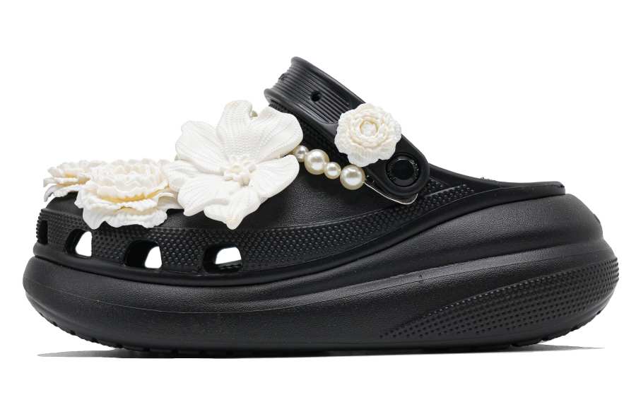 Crocs Crocs Crush Clog Black White Forbidden Zone EVA Clogs Women's Black White