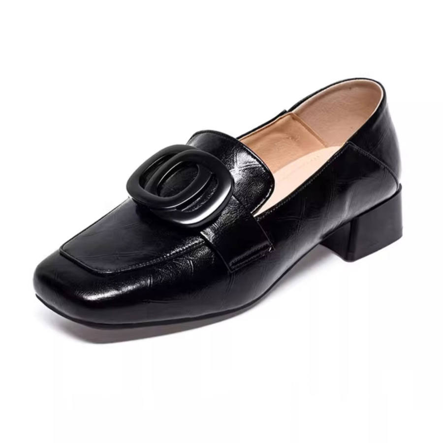 Devanro Devanro Top Grain Cow Leather Casual Shoes 5CM Women's
