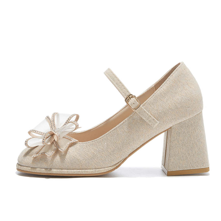 Medd Mary Jane Shoes Women's Champagne