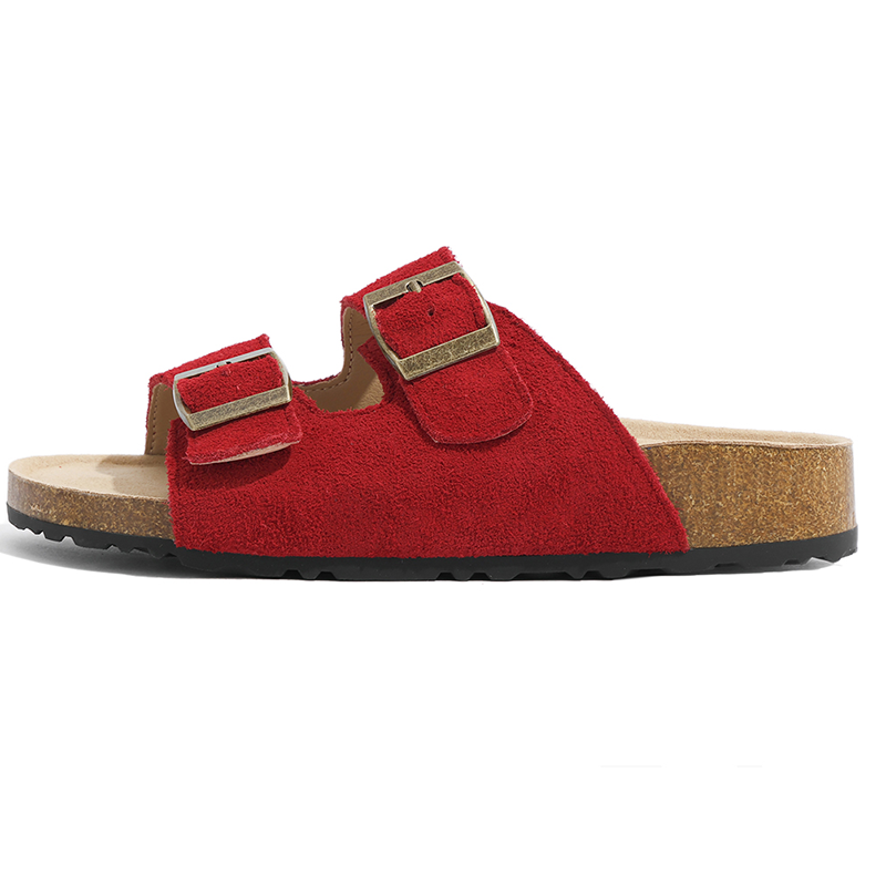 LANMOU Slip Resistant Slip Resistant Slide Slippers Women's Royal Red