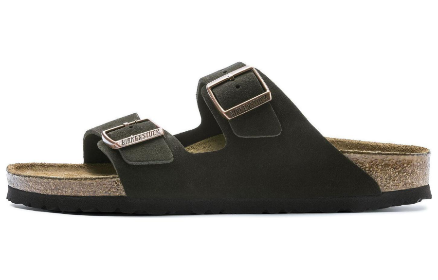 Birkenstock Arizona Abrasion Resistant Slide Slippers Unisex Mocha Regular Loose Fit
