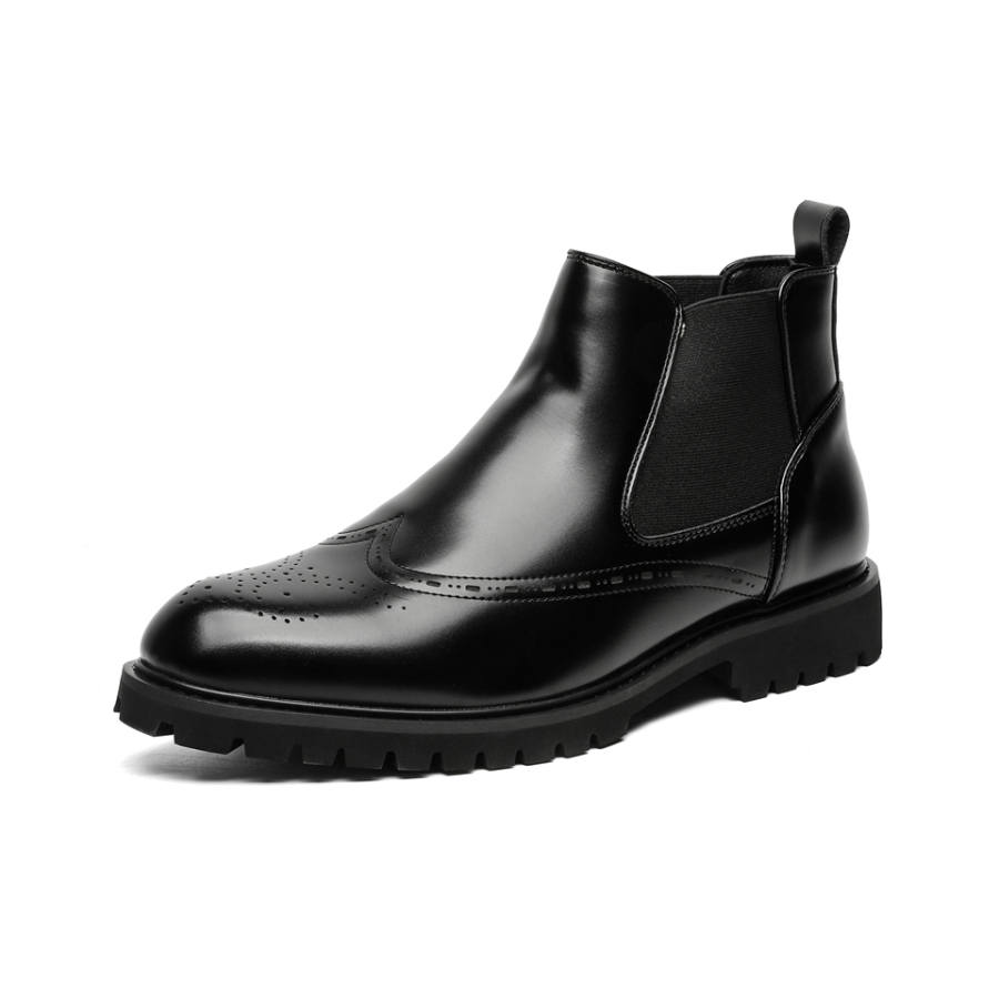 Lanza Lanza Leather Short Combat Boots Men's