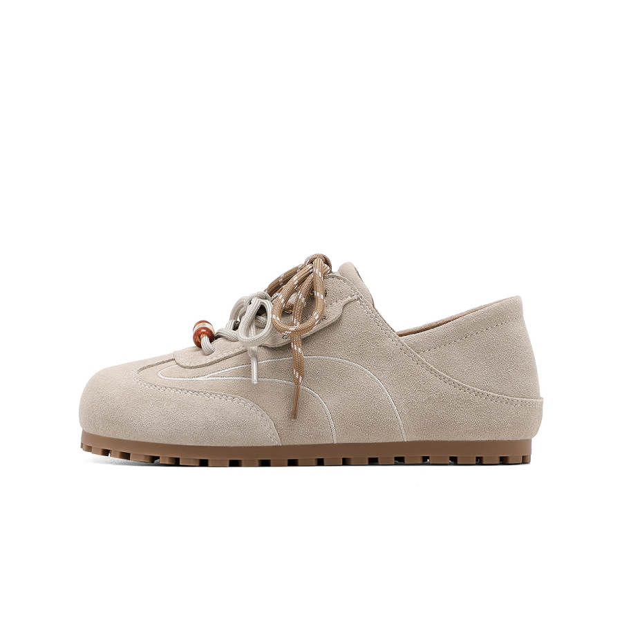 C°BANNER Cow Split Leather Abrasion Resistant Low top Casual Shoes Women's