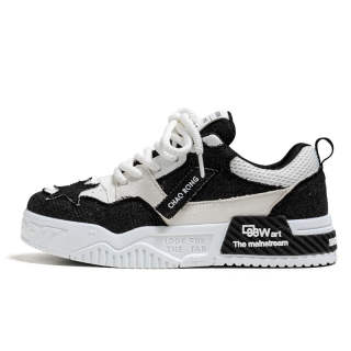 YUZHAOLIN Skateboard Shoes Men's Low Top White Black/White Blue/Ecru