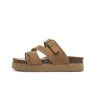 EBLAN Slide Slippers Women's Camel
