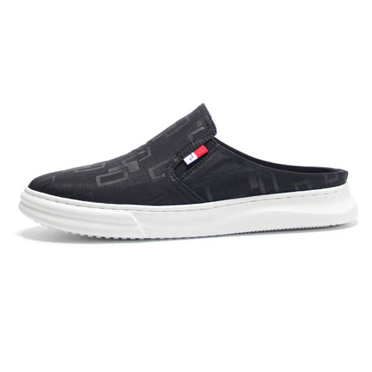 KAIMALONG KAIMALONG Fabric Closed Toe Slippers Men's Black