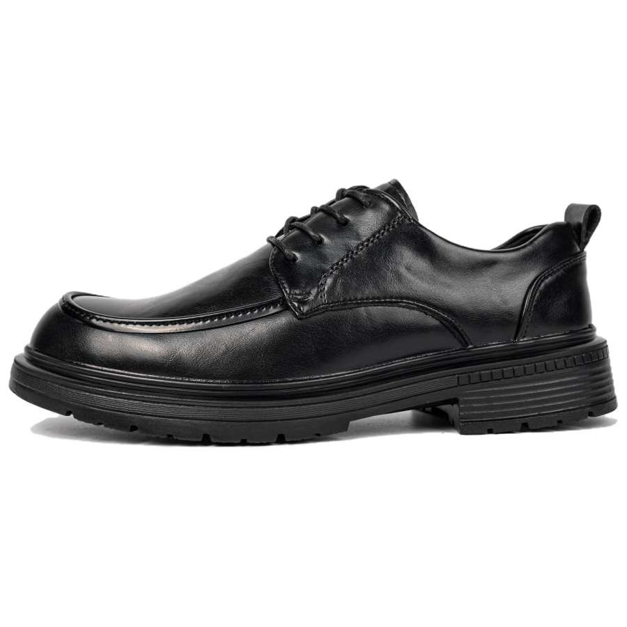G5 Casual Leather Shoes Men's Low Top Black/Brown