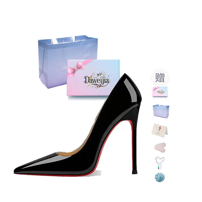 DAWEIJIA Pu Slim Heel High Heels Women's