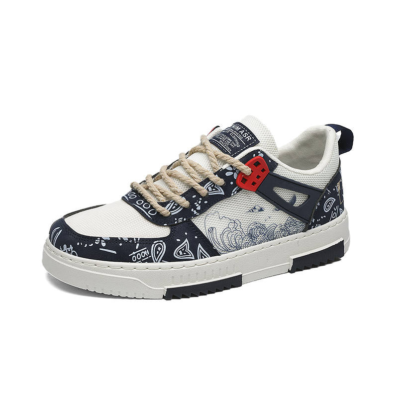 SHOUBA Mesh Cushioning Abrasion Resistant Lightweight Low top Skateboard Shoes Men's