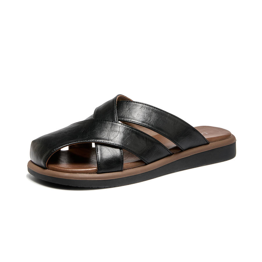 La Chapelle Slip Resistant Closed Toe Slippers Women's Black