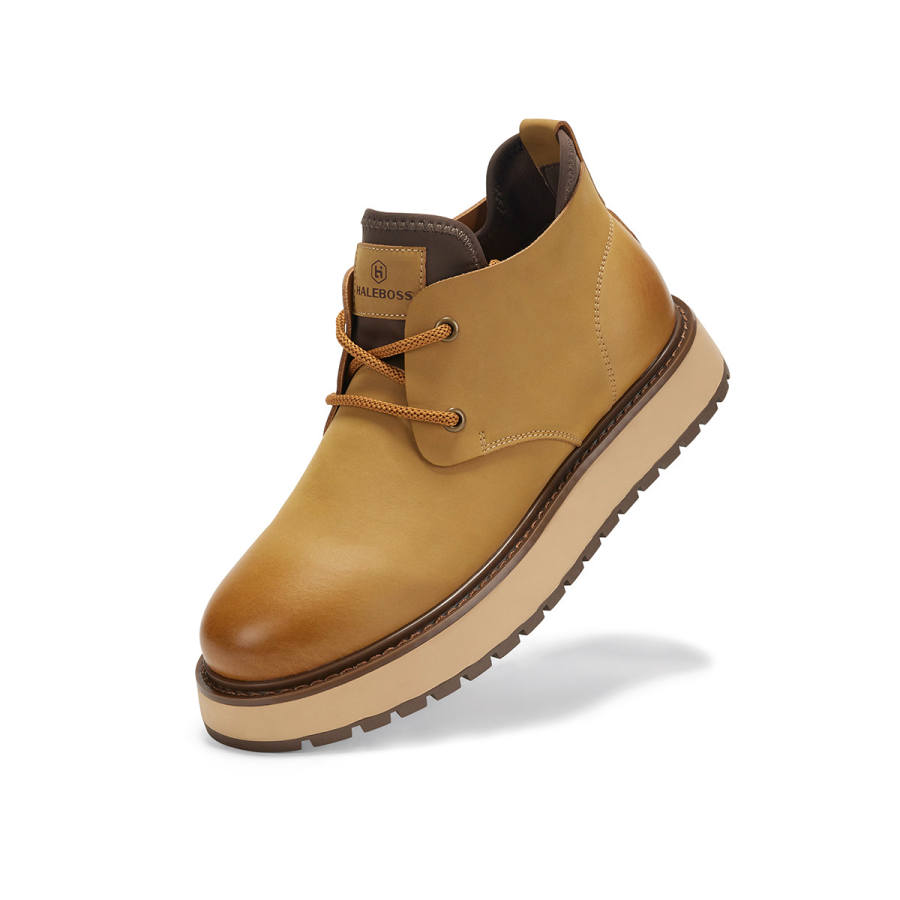 HALEBOSS HALEBOSS Slip Resistant Abrasion Resistant Short Combat Boots Men's