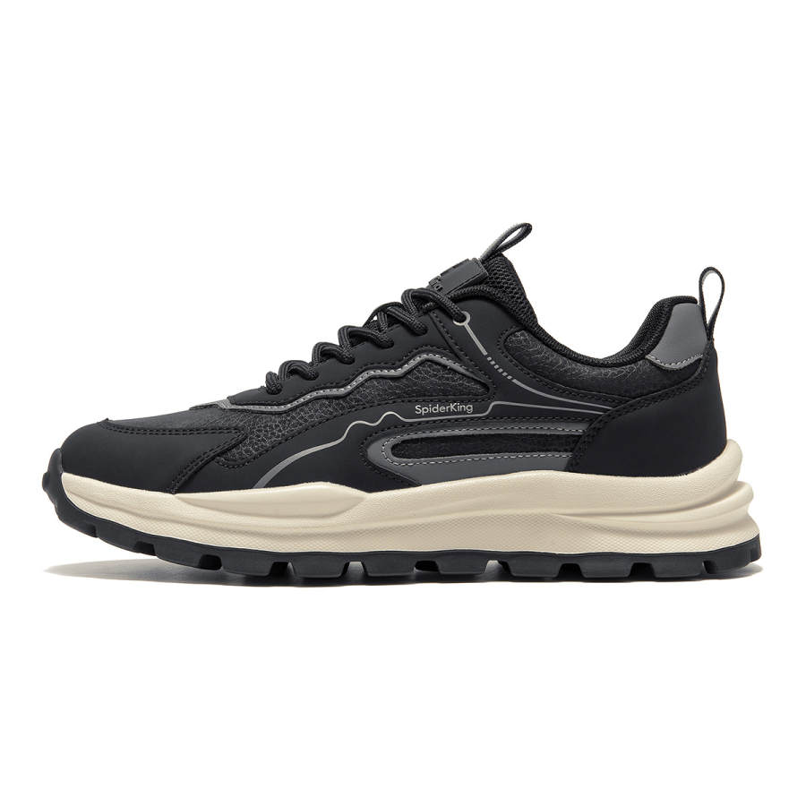 Spider King Outdoor Sports Slip Resistant Abrasion Resistant Low top Casual Shoes Men's Black