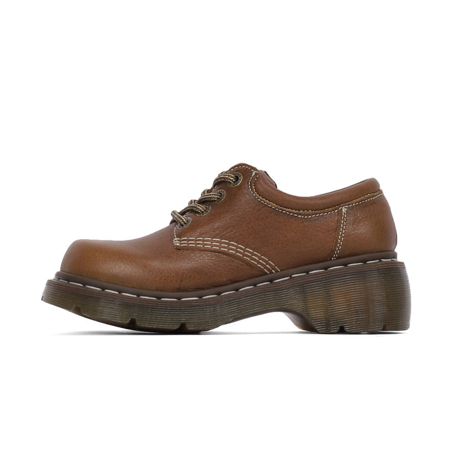 MIBU Top Grain Cow Leather Casual Shoes Women's Brown