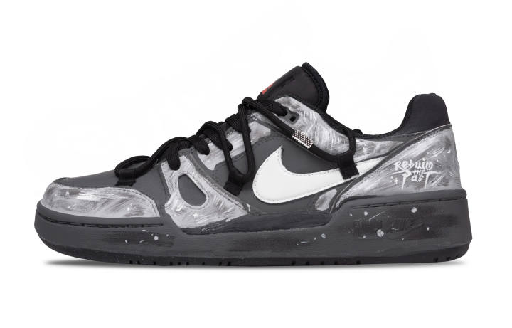 Nike Nike Full Force Cushioning Low top Skateboard Shoes Men's Black Gray