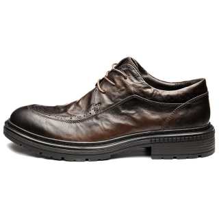 Brounvanm Top Grain Cow Leather Casual Shoes Men's