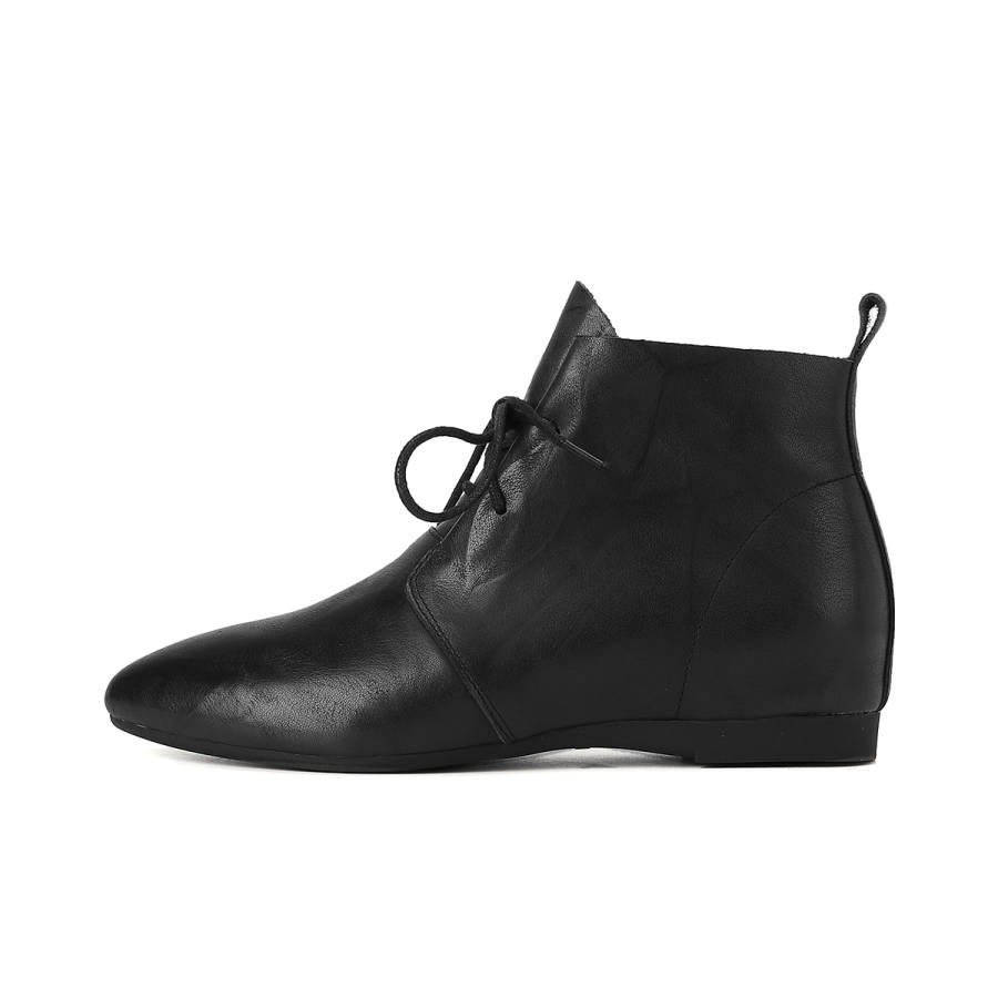 PIERCE GENTRY Top Grain Cow Leather Ankle Boots Women's