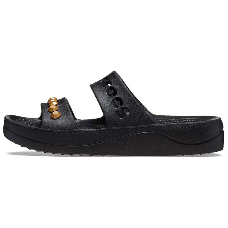 Crocs Slip Resistant Abrasion Resistant Slip Resistant Abrasion Resistant Slide Slippers Women's Black