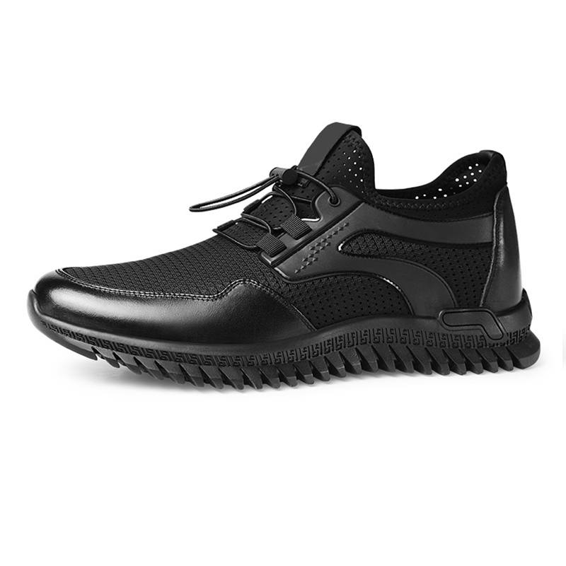 GOG Fabric Breathable And Lightweight Low top Trendy Casual Shoes Men's Black