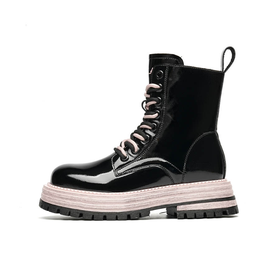 EBLAN EBLAN Knee High Combat Boots Women's Black