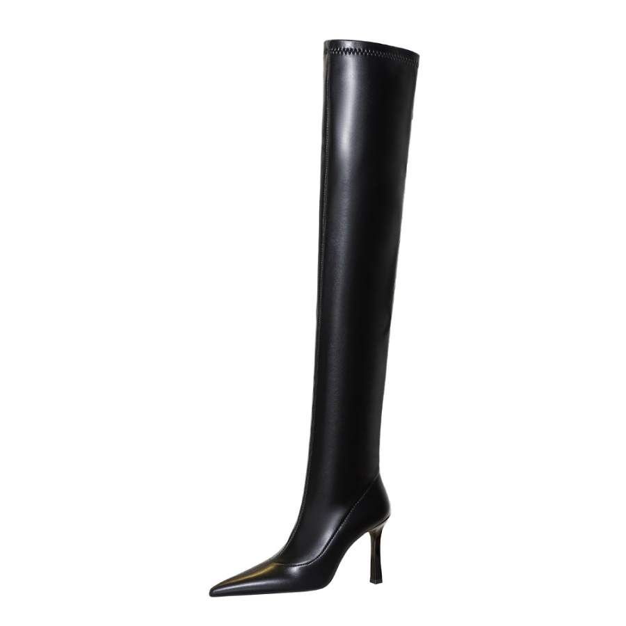 QITUMAUL Over the knee Boots 9.5cm Women's Black