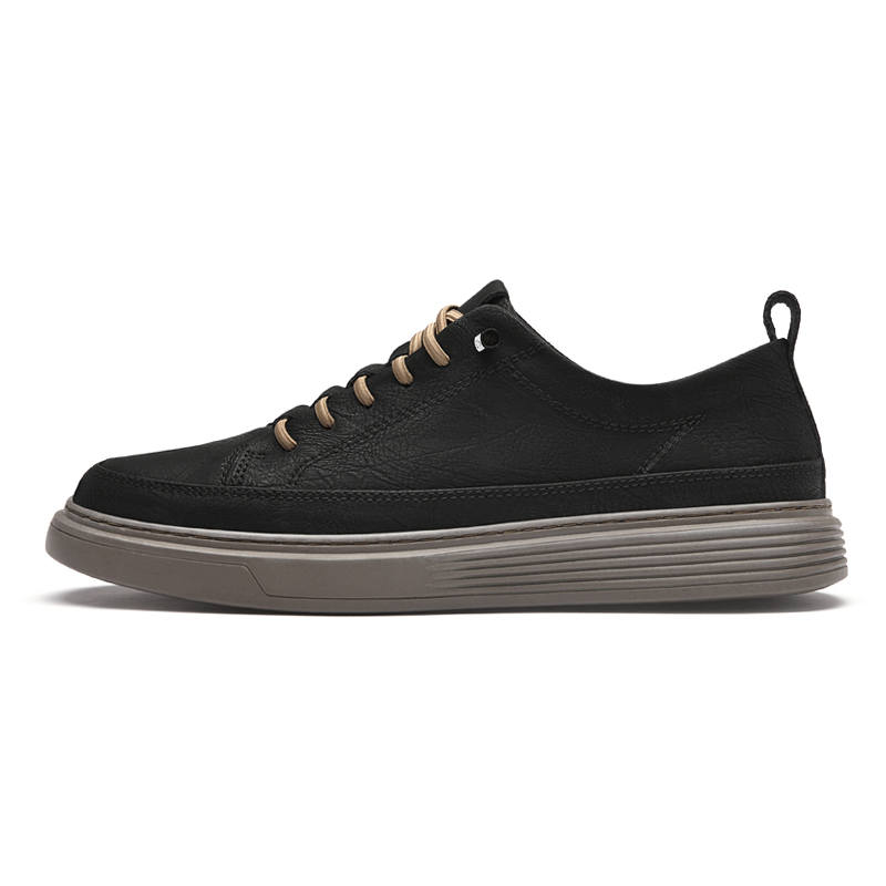 DAOTUSEN Cow Leather Low top Skateboard Shoes Unisex