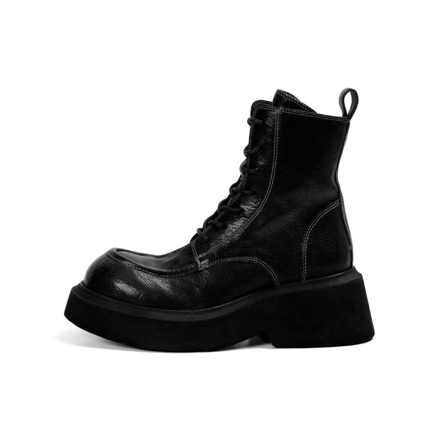 BOJUEMAO Short Combat Boots Women's