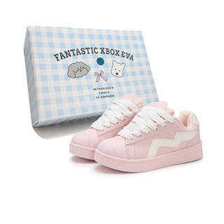 FANTASTIC XBOX Microfiber Leather Low top Skateboard Shoes Women's
