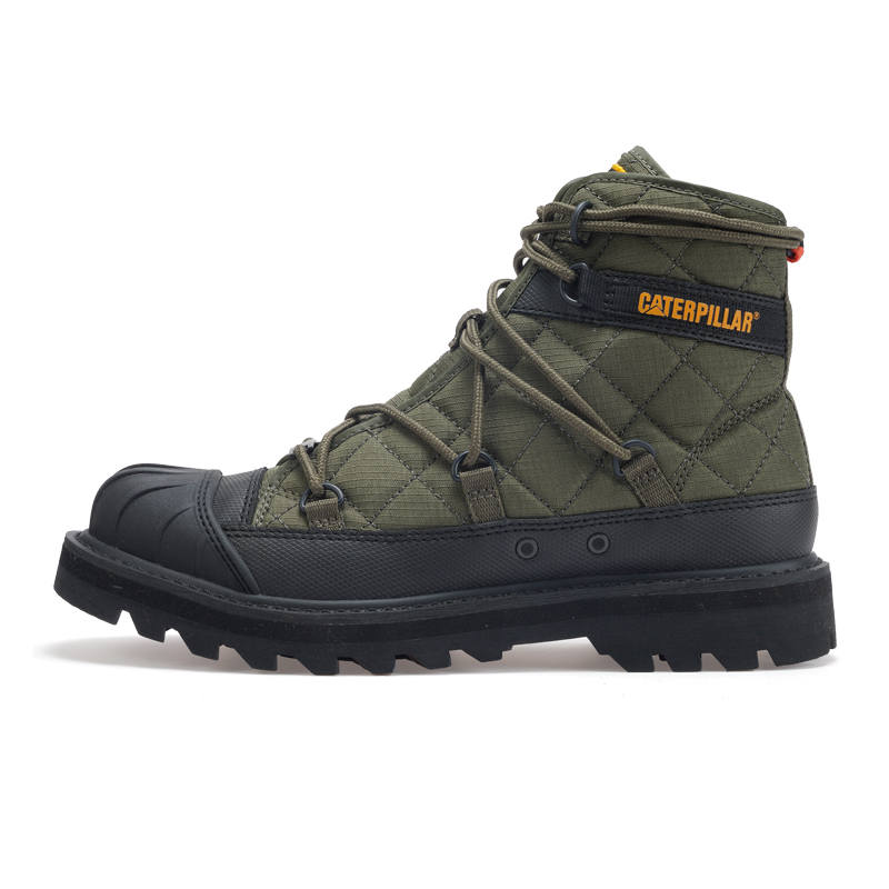 CAT Nigel Cabourn x CAT Omaha Alt Lace Leather Abrasion Resistant Slip Resistant Short Outdoor Boots High top Unisex