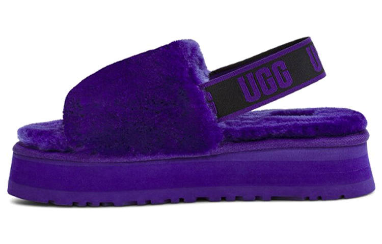 UGG UGG DISCO Slide Platform Stylish Sandal Women's Violet