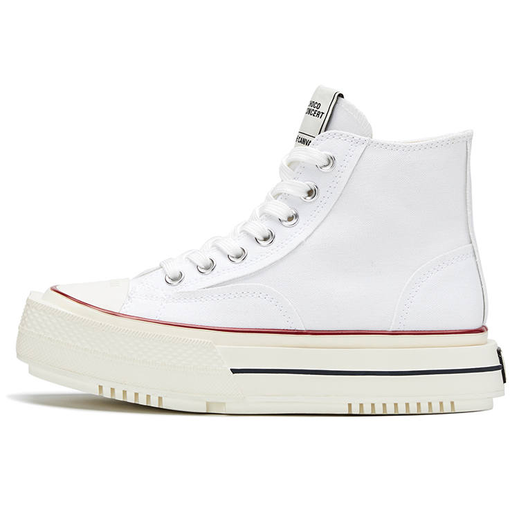 CHOCO CONCERT High top Canvas Shoes Unisex White