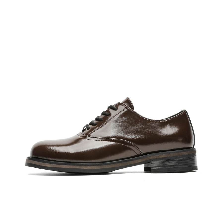 KACHILANG Dress Shoes Unisex Low Top Black/Brown