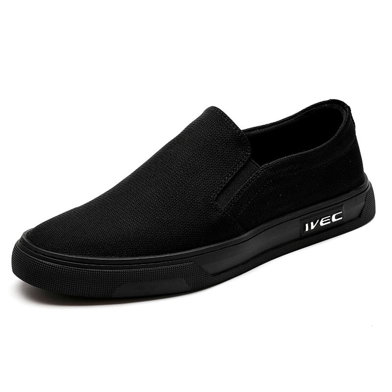 SENJIALUO Fabric Casual Shoes Men's Black